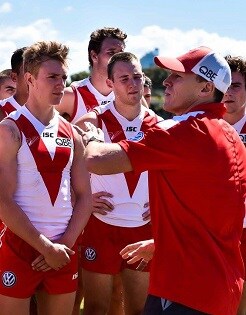 two 18s under sydneyswans au crouch addresses jared quarter coach academy playing three group